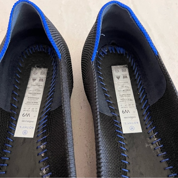 Rothy’s The Point Washable Flats Black Size W9 - Picture 6 of 11